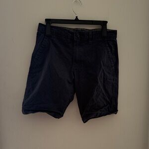 Stylish Black Flat Front Men's Shorts